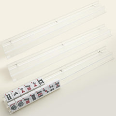 DoubleFill compact four-person mahjong rack set fits various tables