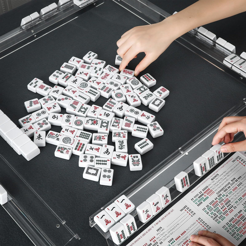 DoubleFill game-night mahjong racks simplify setup