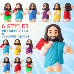 DoubleFill little Jesus figure showing six color options for Easter decor