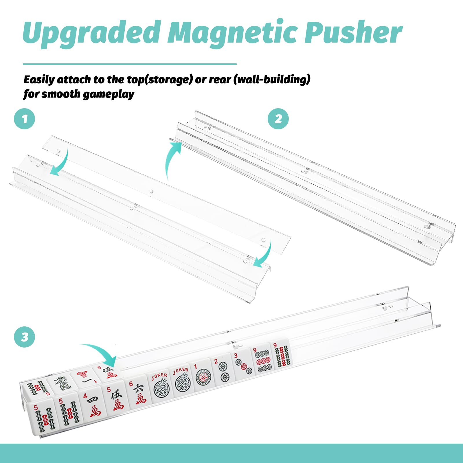 DoubleFill magnetic pusher glide enhances smooth tile movement