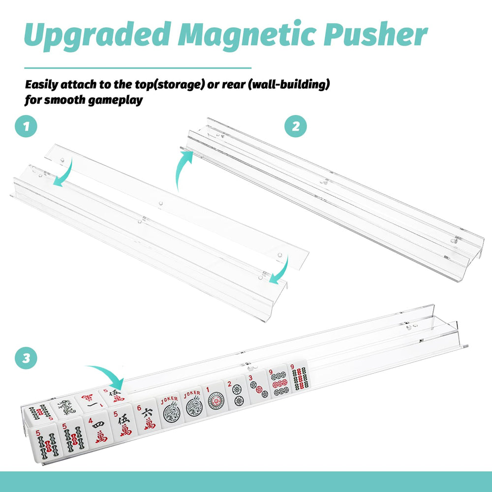 DoubleFill magnetic pusher glide enhances smooth tile movement