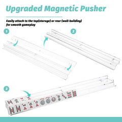 DoubleFill magnetic pusher glide enhances smooth tile movement
