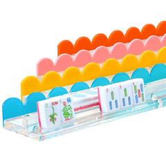 DoubleFill mahjong tile rack with orange pusher for organized gameplay