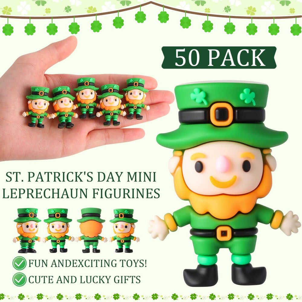 DoubleFill St. Patrick's Day leprechaun figurine ready for party favors and classroom rewards