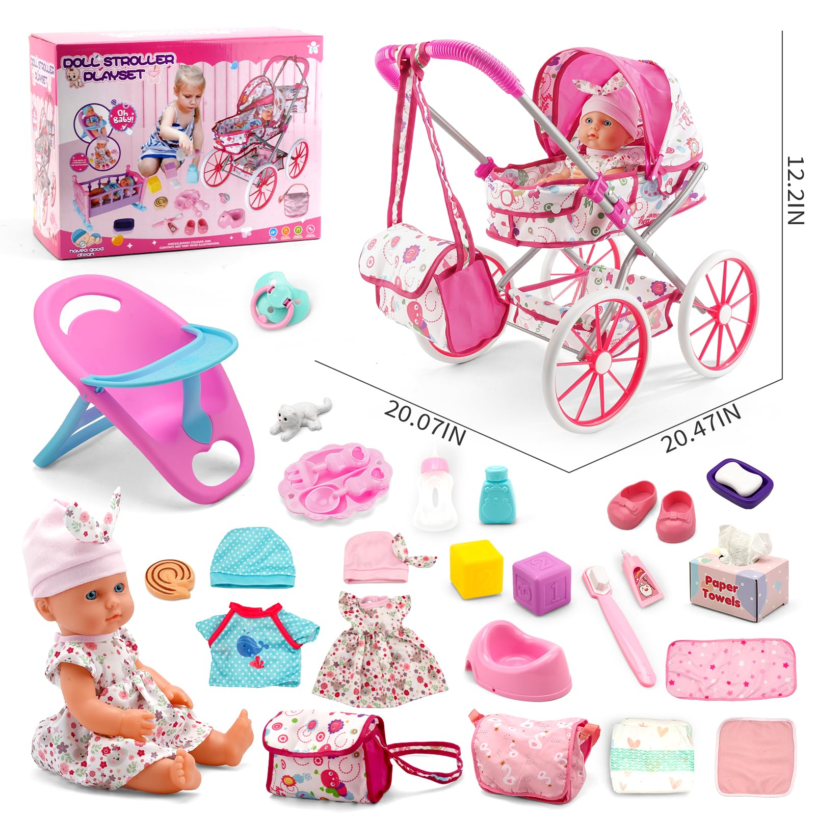 Doublekai doll clothes sets expand dress-up options for imaginative fashion play.