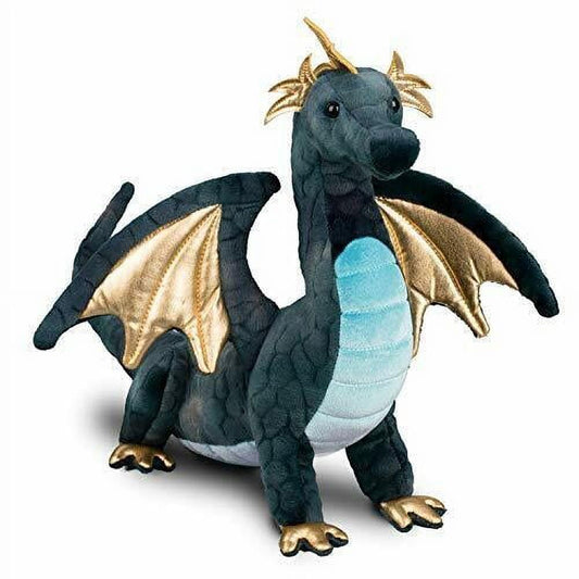 Douglas Aragon Navy Dragon full view, ideal for imaginative play and cozy hugs.