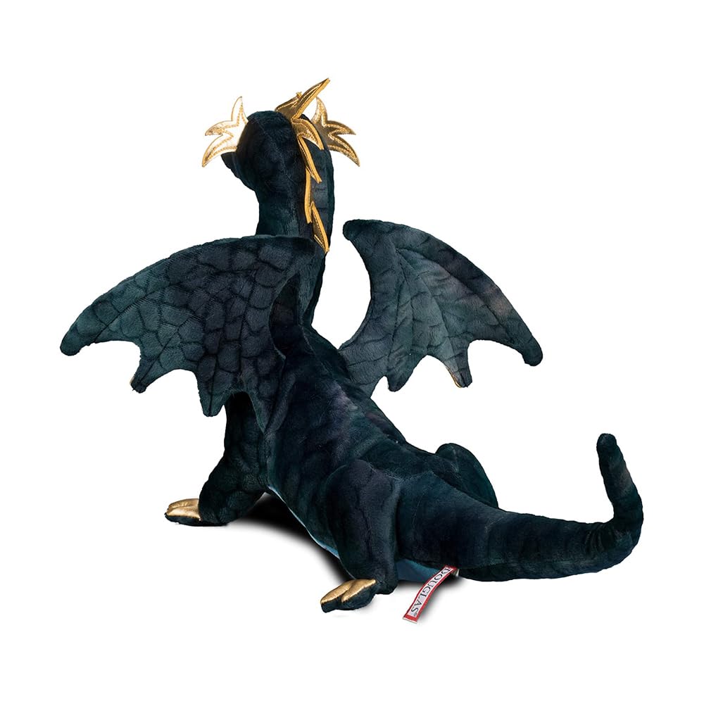 Douglas Aragon Navy Dragon gold accents on crest and wings, adding regal detail.
