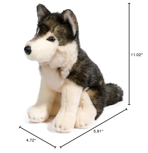 Douglas Atka Wolf plush designed in Keene, NH for enduring keepsakes.