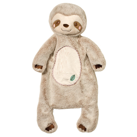 Douglas Baby Sloth Sshlumpie lying flat for cozy lay-on comfort.