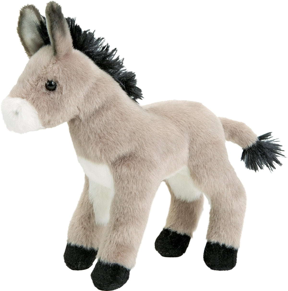 Douglas Bordon Burro plush—8-inch donkey, soft fur, durable, ideal for hugs