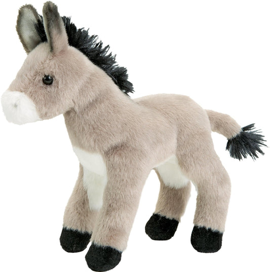 Douglas Bordon Burro plush—8-inch donkey, soft fur, durable, ideal for hugs