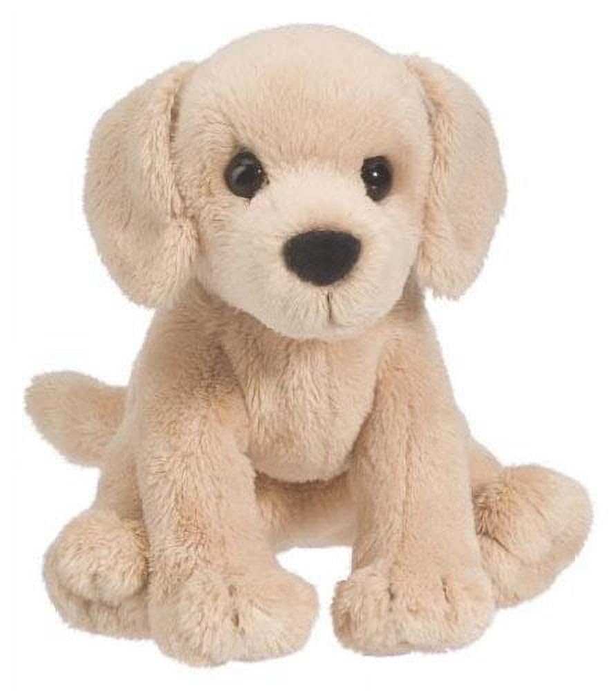 Douglas Butter Yellow Lab plush seated pose, cozy companion for playtime.