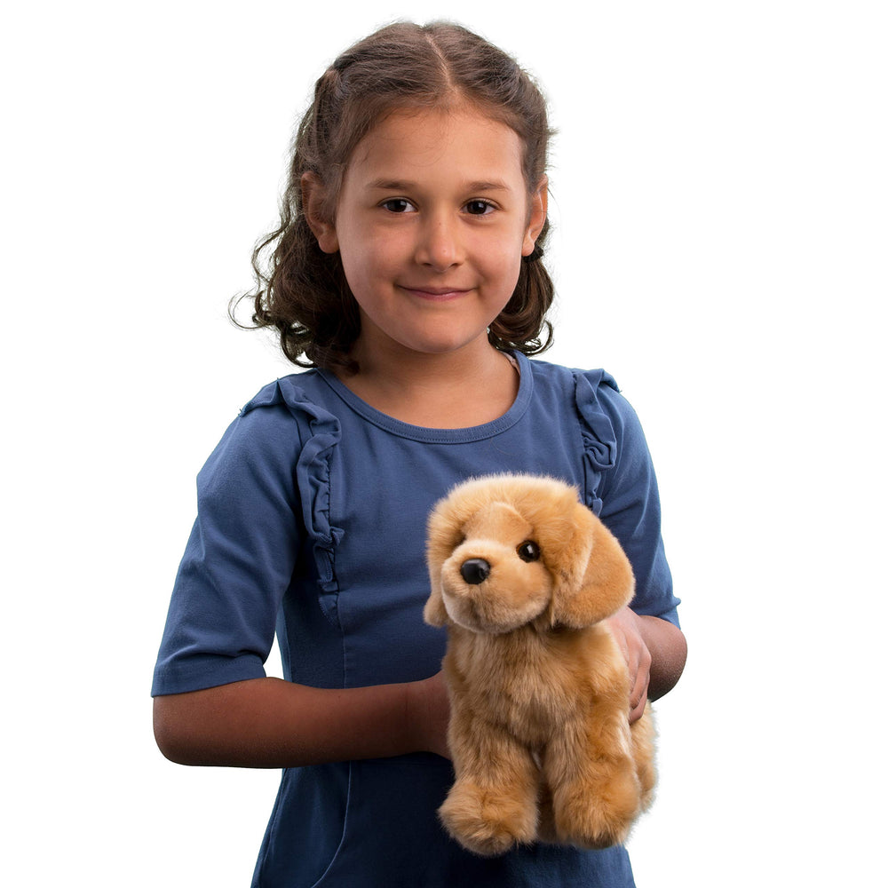 Douglas Chap Golden Retriever plush with expressive brown eyes for cuddling