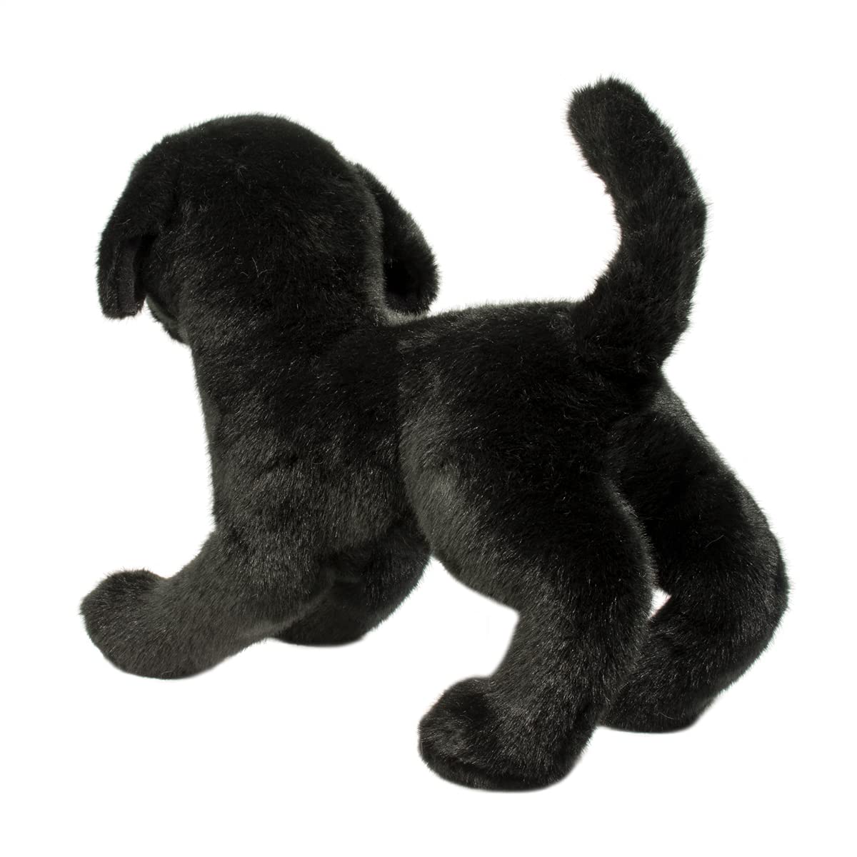 Douglas Chester Black Lab plush nose: leatherette detail adds realism.