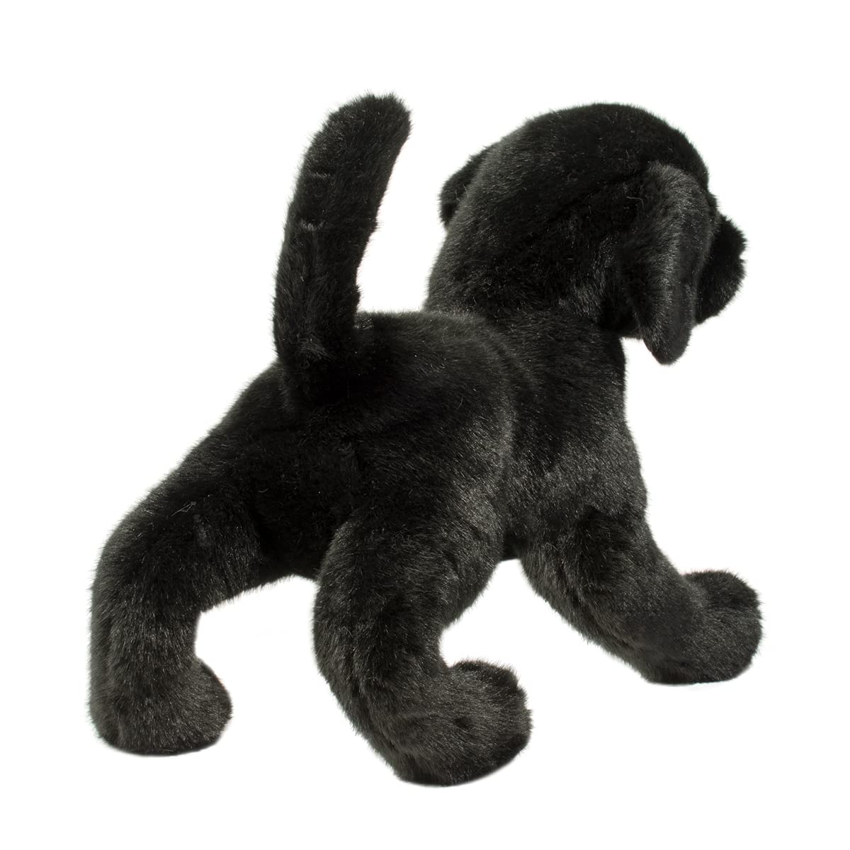 Douglas Chester Black Lab plush stitching: durable seams for everyday use.