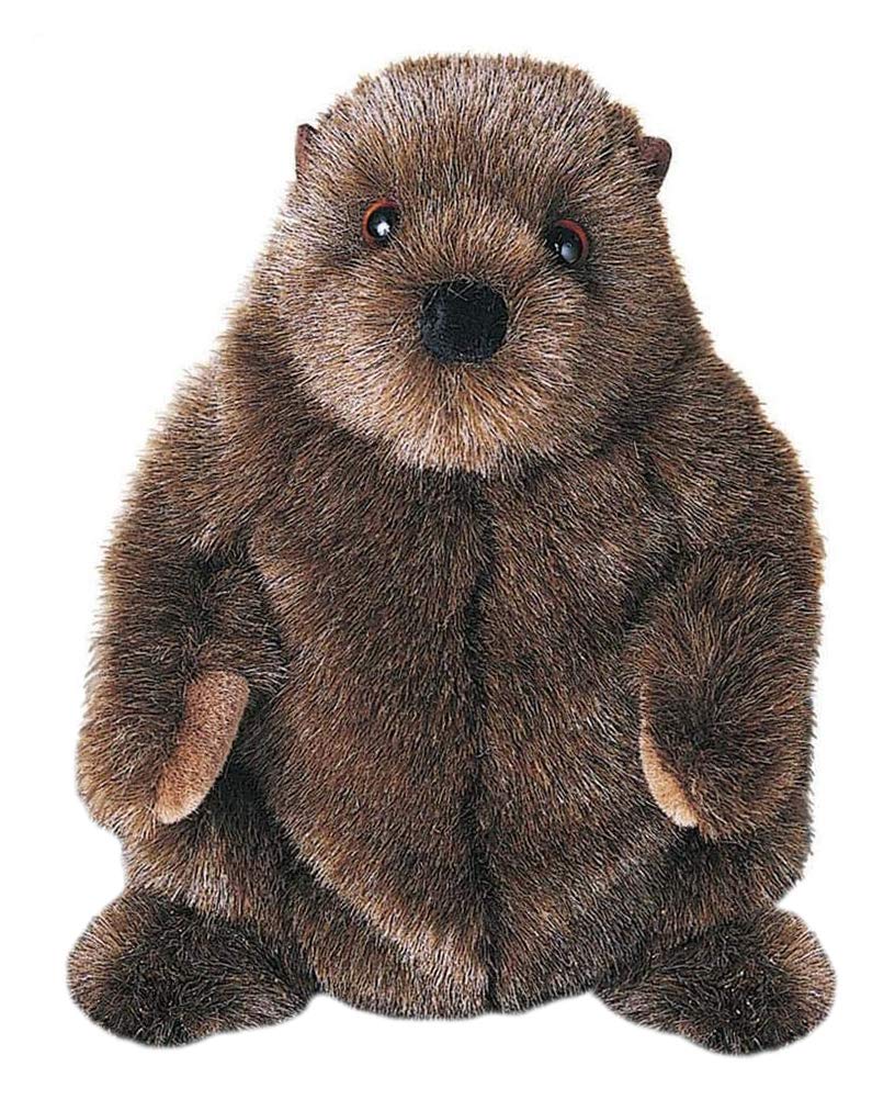Douglas Chuckwood Groundhog plush front view, a lovable cuddle buddy for imaginative play