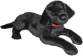 Douglas Dickens Black Lab plush with lifelike design, perfect cuddle companion and oversized pillow.