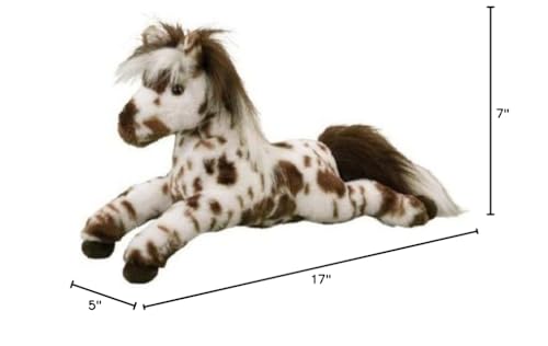 Douglas Duke Leopard Appaloosa Plush with silky mane invites brushing and playtime.
