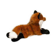 Douglas Fletcher red fox plush tail tip detail for authenticity and charm