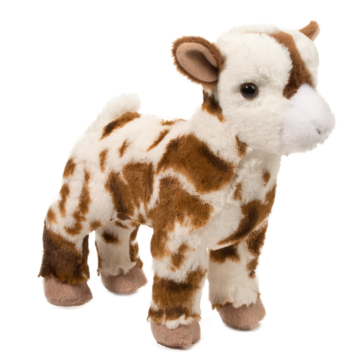 Douglas Gerti goat plush stands up for display and active play.