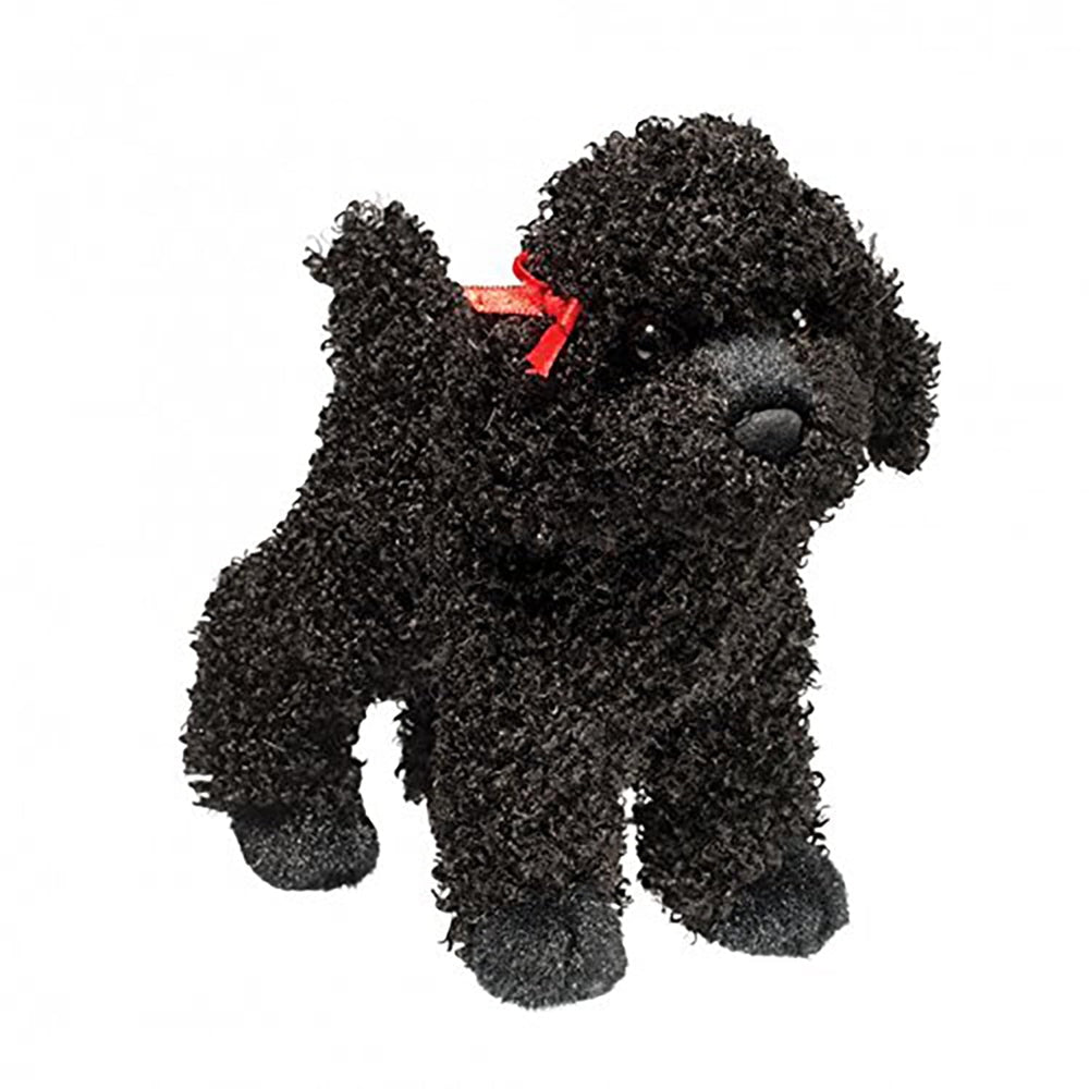 Douglas Gigi plush poodle with curly coat—soft cuddle companion for playtime