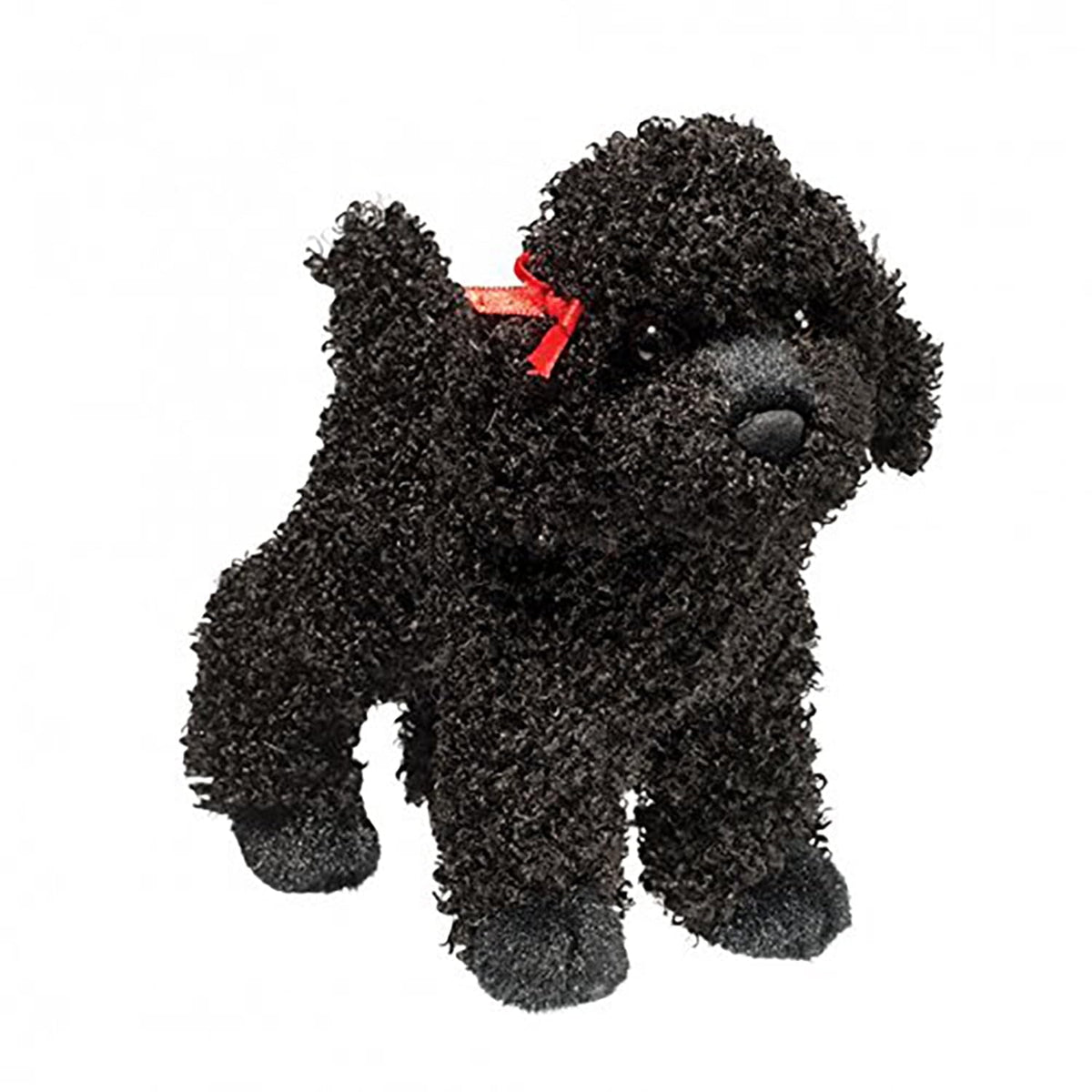 Douglas Gigi plush poodle with curly coat—soft cuddle companion for playtime