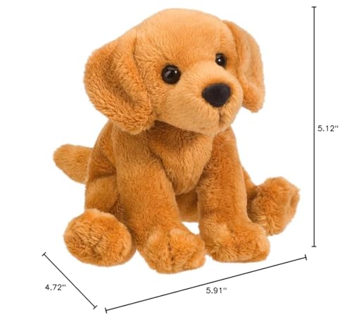 Douglas Gracie plush close-up of face with soulful eyes for cuddly play.