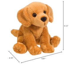 Douglas Gracie plush close-up of face with soulful eyes for cuddly play.