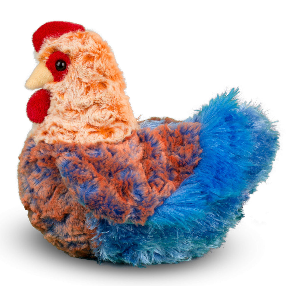 Douglas Henrietta Blue Lace Hen plumage texture showing soft fluffy fabric