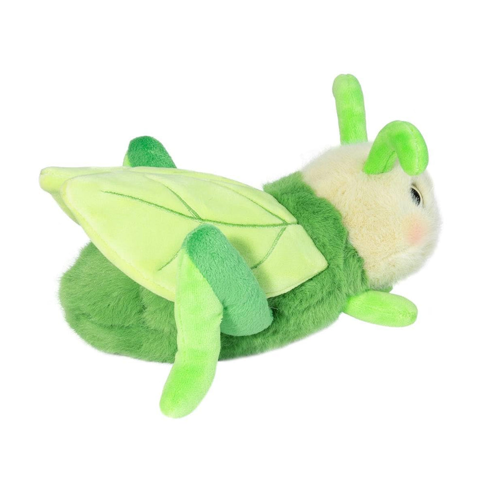 Douglas Kady Grasshopper shows long back legs for jumping-inspired pose.