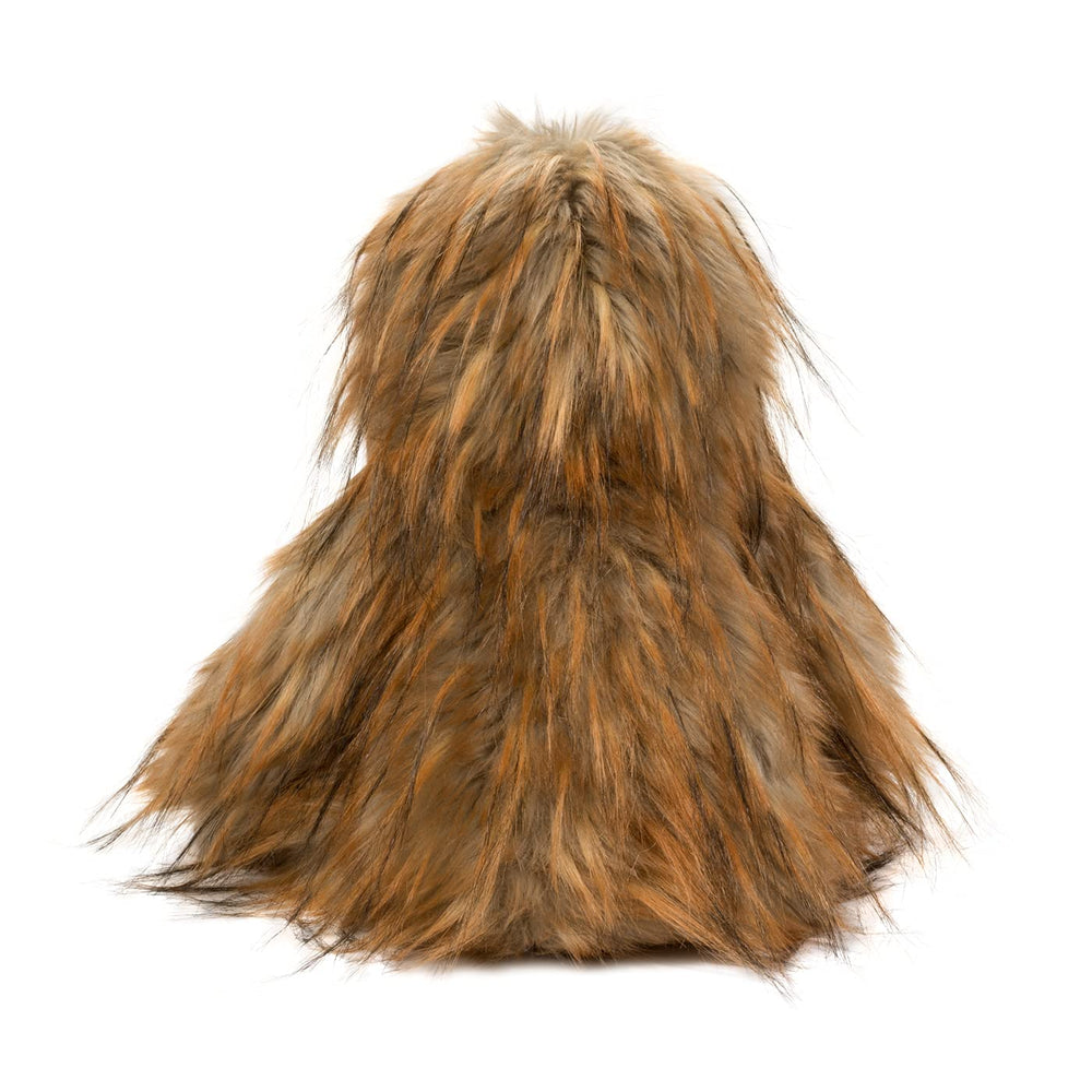 Oversized feet on Kash Sasquatch plush for character