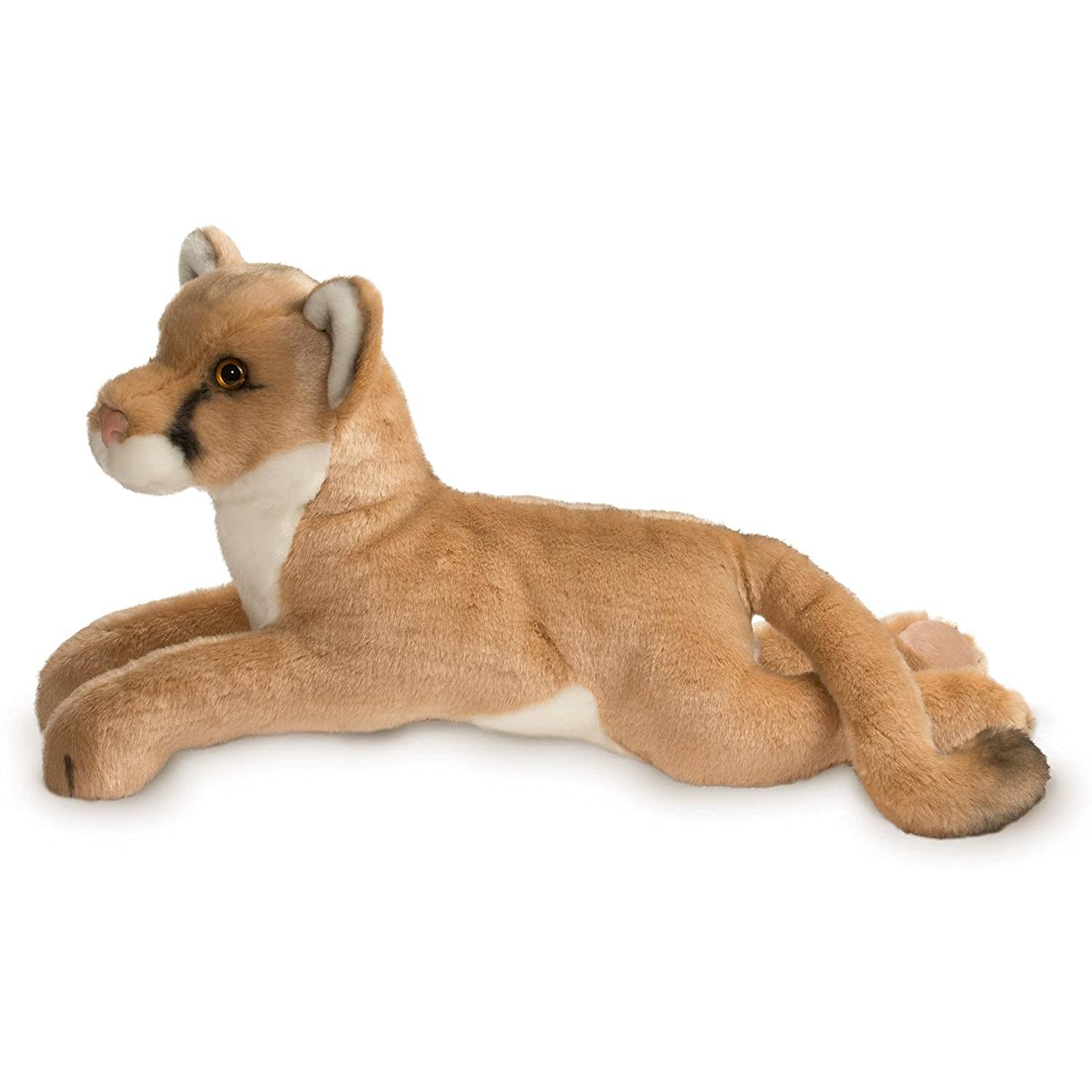 Douglas Kelso Mountain Lion care-washable plush stays clean with surface washing