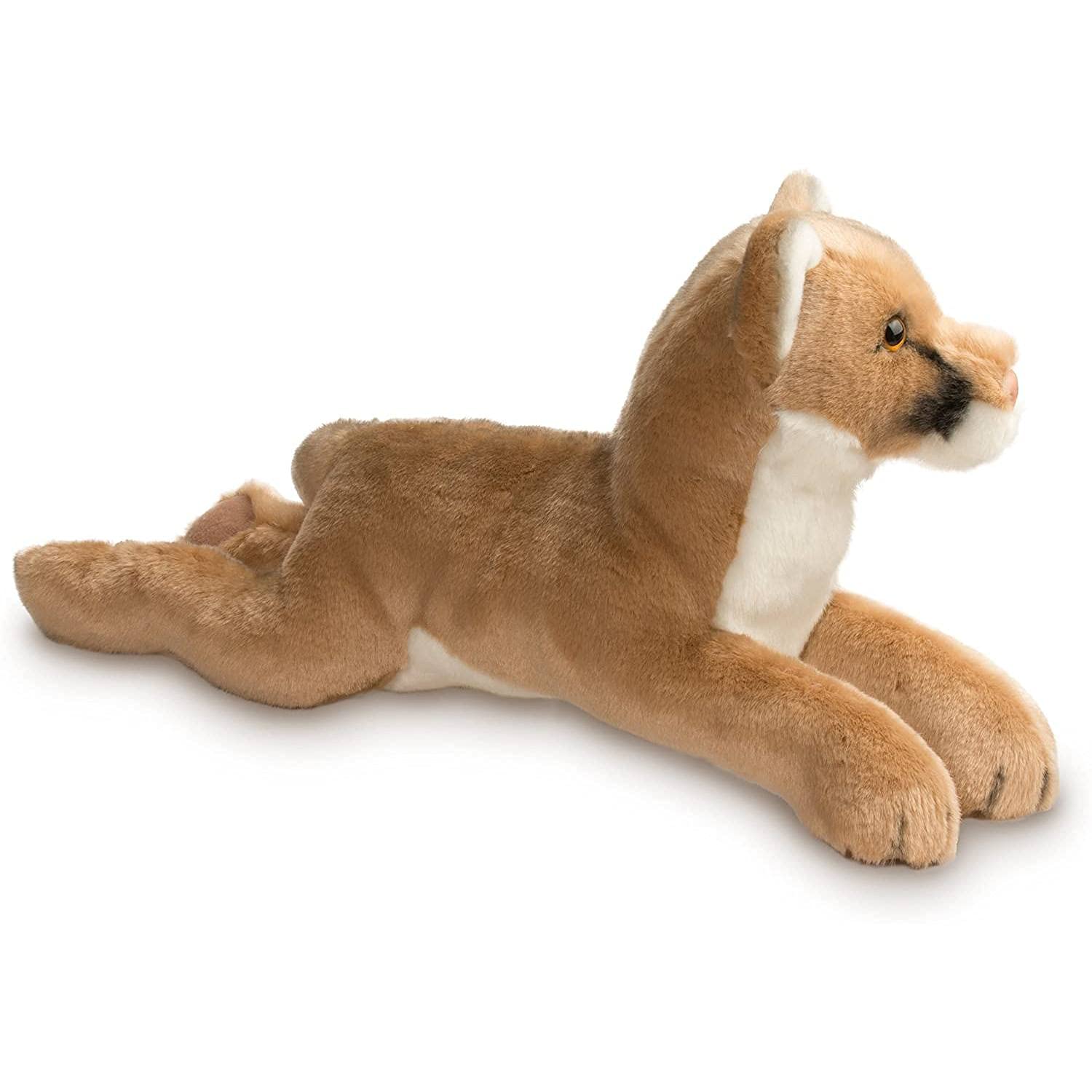 Douglas Kelso Mountain Lion plush side view showing lifelike silhouette for storytelling