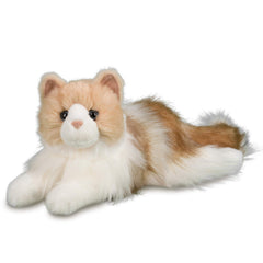 Douglas Kiki ragdoll cat plush face closeup with lifelike blue eyes for gentle play