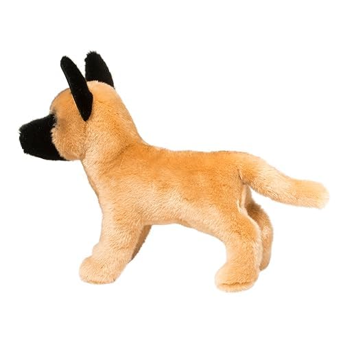 Douglas Klaus plush tan coat with black mask enhances realism for display
