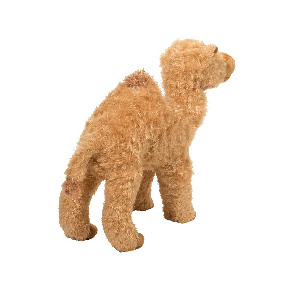 Douglas Lawrence Camel plush Kohair fabric texture encouraging tactile play.