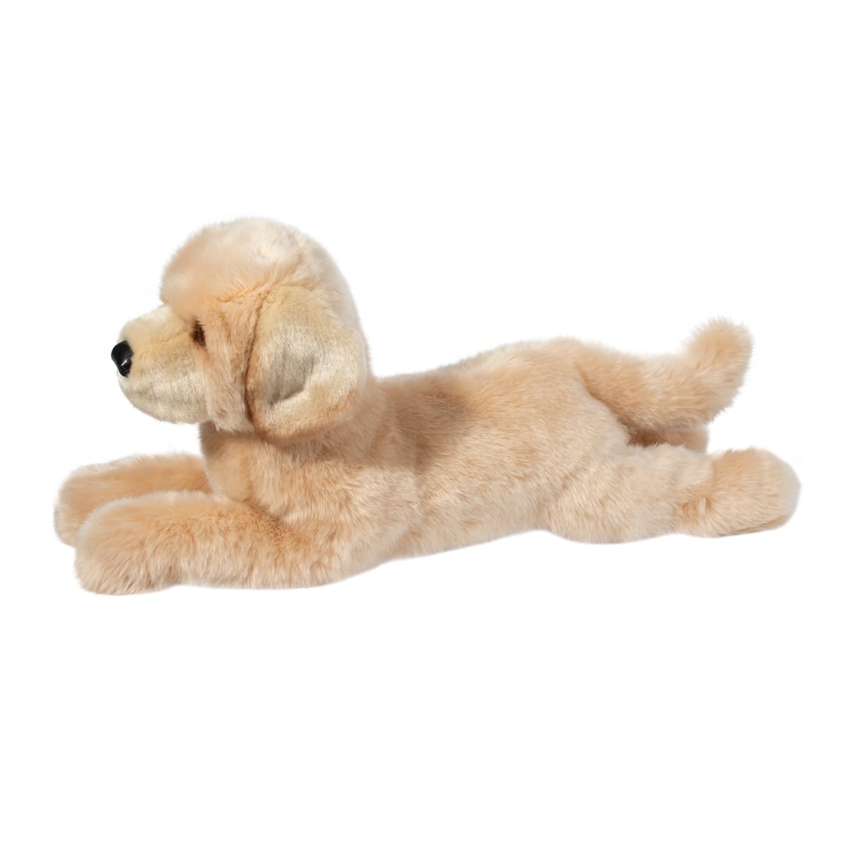 Douglas Lettie yellow lab plush nose close-up shows authentic detail.