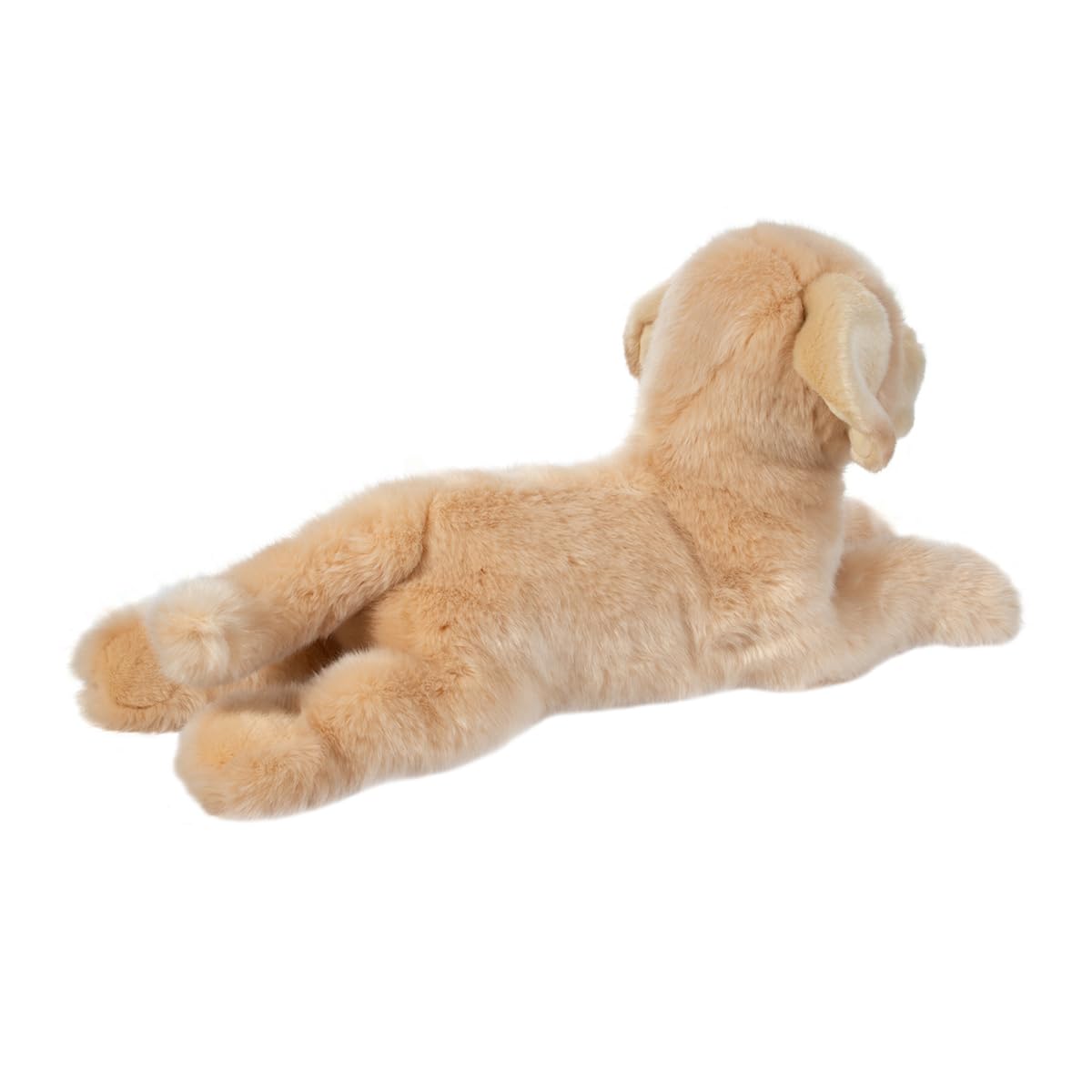 Douglas Lettie yellow lab plush weighted paws for stable, cuddly handling.