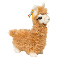 Douglas Lil’ Wolly Llama plush with halter and tassel, a whimsical collectible for kids.