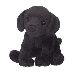 Douglas Lucy Black Lab plush seated pose, soft cuddly companion for hours of play