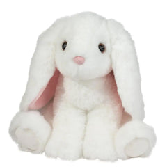 Douglas Maddie white bunny plush, 8-inch cuddly companion for bedtime snuggles.