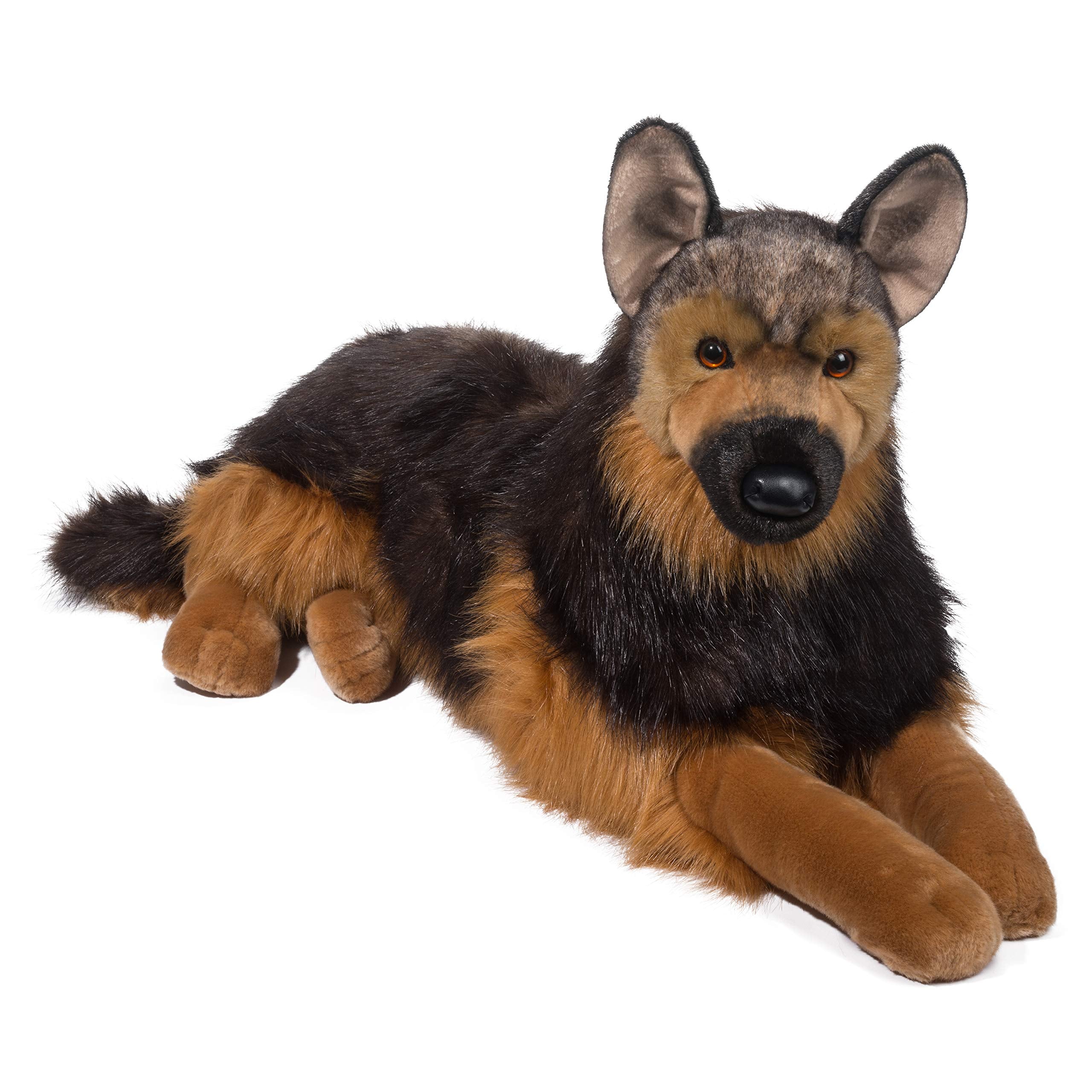 Douglas Major German Shepherd plush 32-inch size for lifelike cuddling and display.