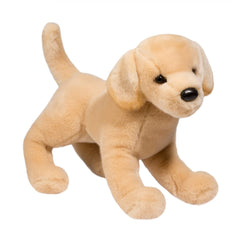 Douglas Mandy Yellow Lab plush care instructions for easy washing.