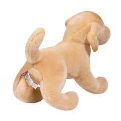 Douglas Mandy Yellow Lab plush size is 12 inches, perfect for hugging.