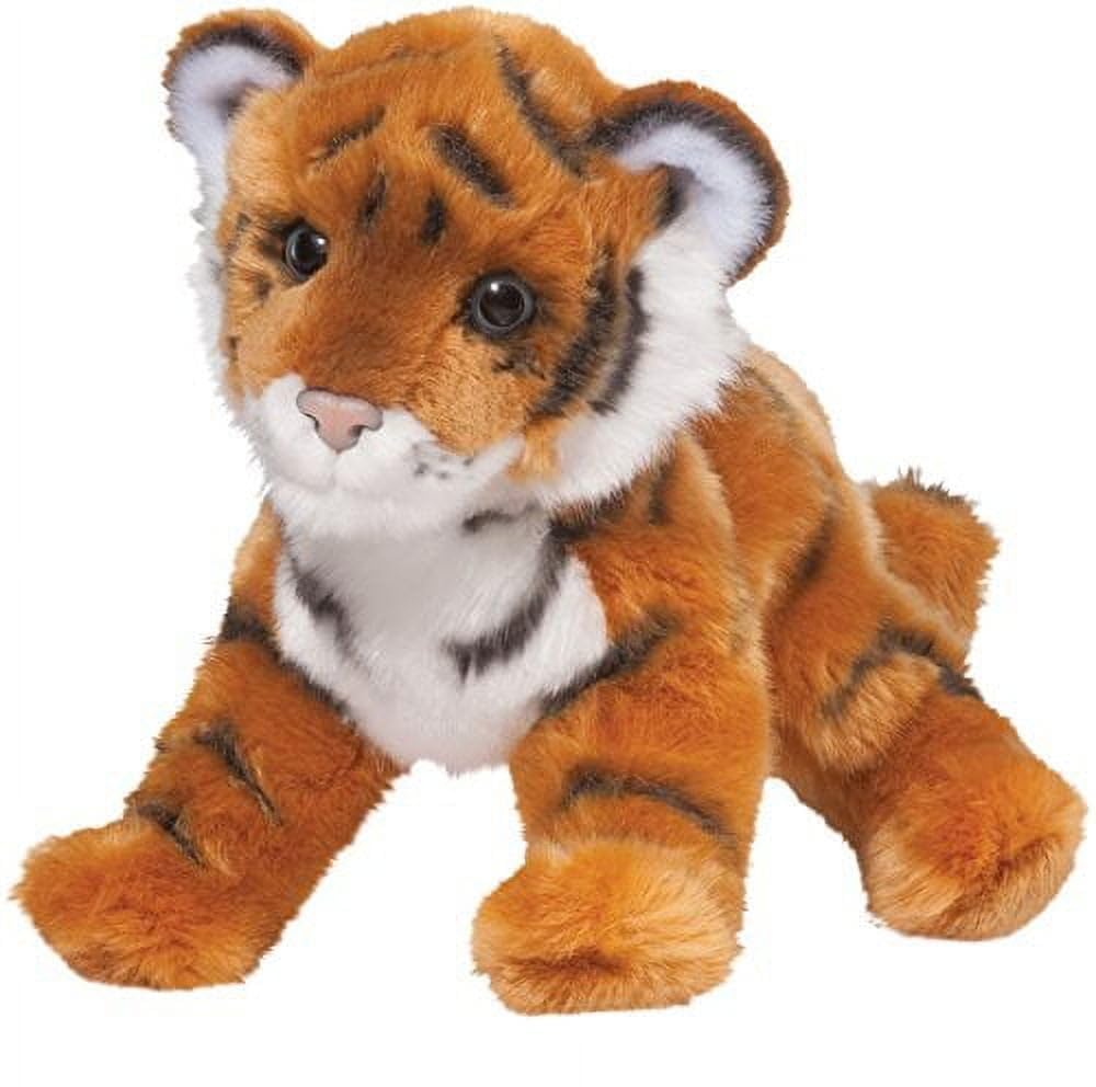 Douglas Pancake Bengal Tiger Cub plush with lifelike details for imaginative play