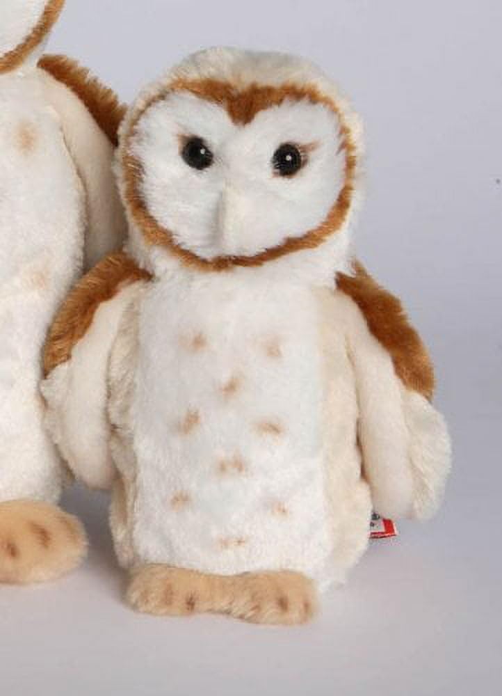 Douglas Rafter Barn Owl plush face detail highlights lifelike eyes for imaginative play
