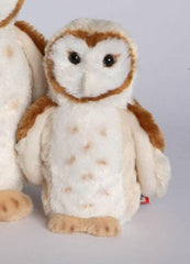 Douglas Rafter Barn Owl plush face detail highlights lifelike eyes for imaginative play