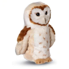 Douglas Rafter Barn Owl plush soft fur closeup emphasizes ultra-soft material and cuddle factor