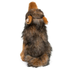 Douglas Rambler coyote plush with realistic fur texture for cozy cuddling.