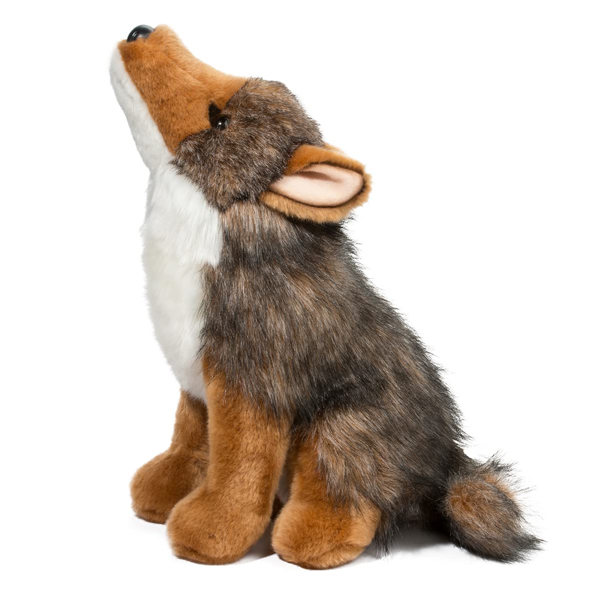Douglas Rambler coyote plush, 11-inch, seated howling pose for imaginative play.